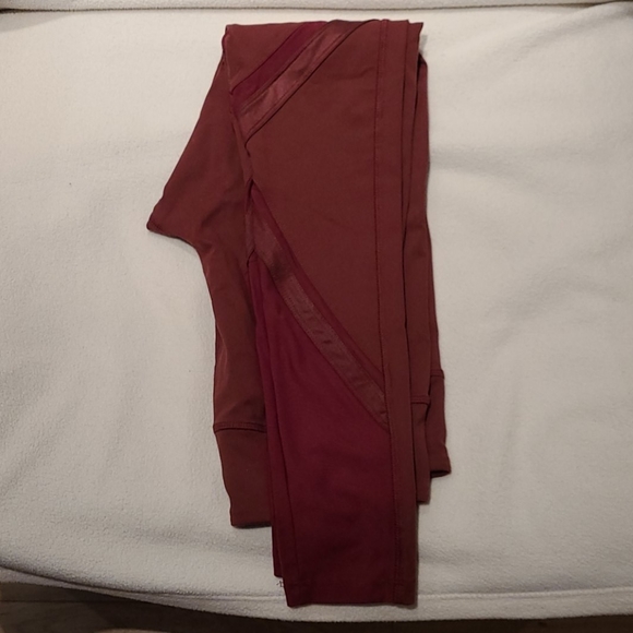 Forever 21 Burgandy Leggings - Picture 2 of 6